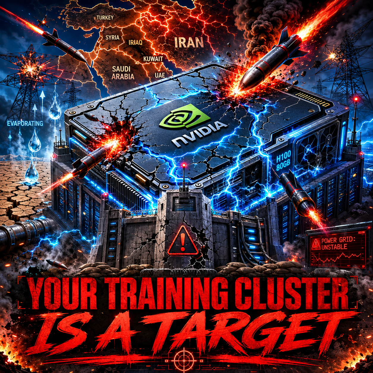 AI infrastructure geopolitics - kinetic attacks on data centers as a new class of strategic military threat