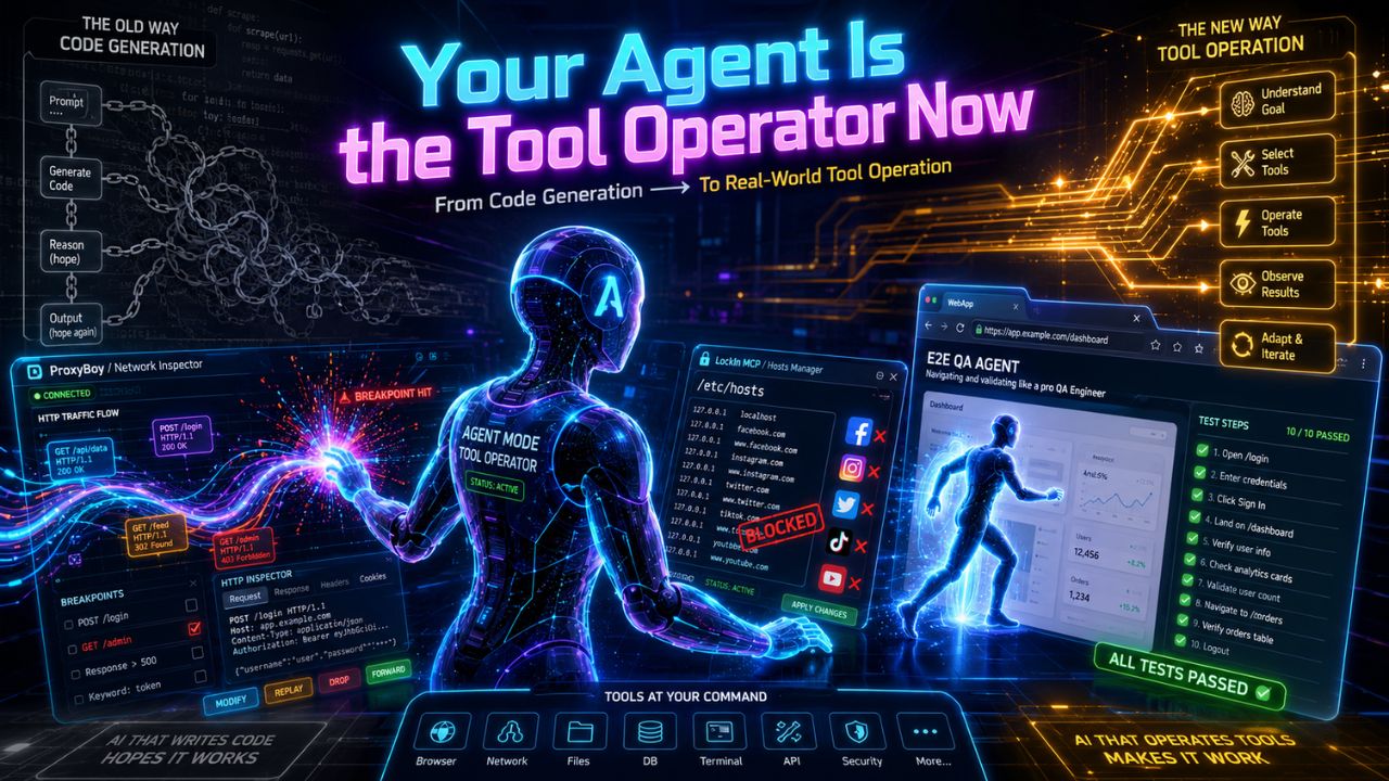 Your Agent Is the Tool Operator Now — AI agents operating tools via MCP
