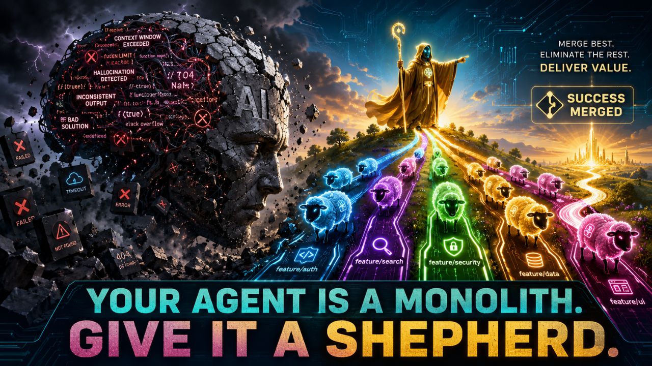 Your Agent Is a Monolith. Give It a Shepherd. — The Orchestrator Pattern for Multi-Agent Architecture