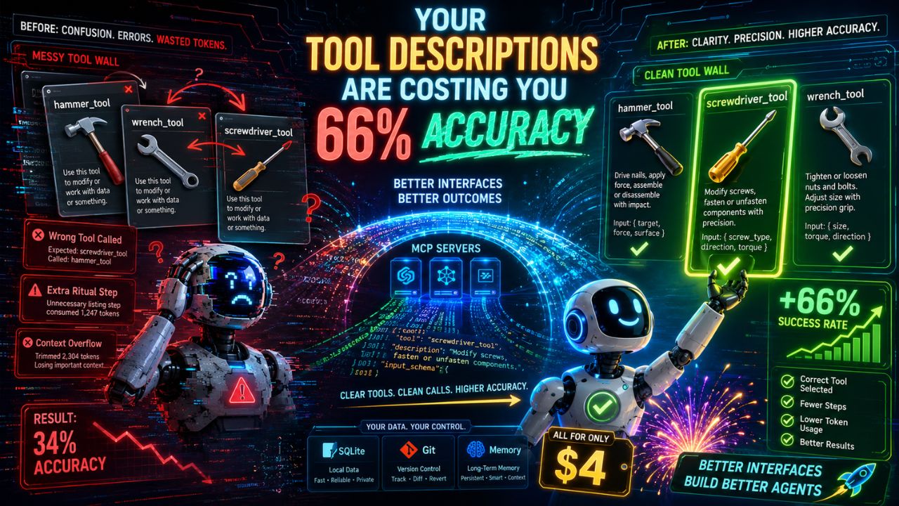 Your Agent's Tool Descriptions Are Costing You 66% Accuracy