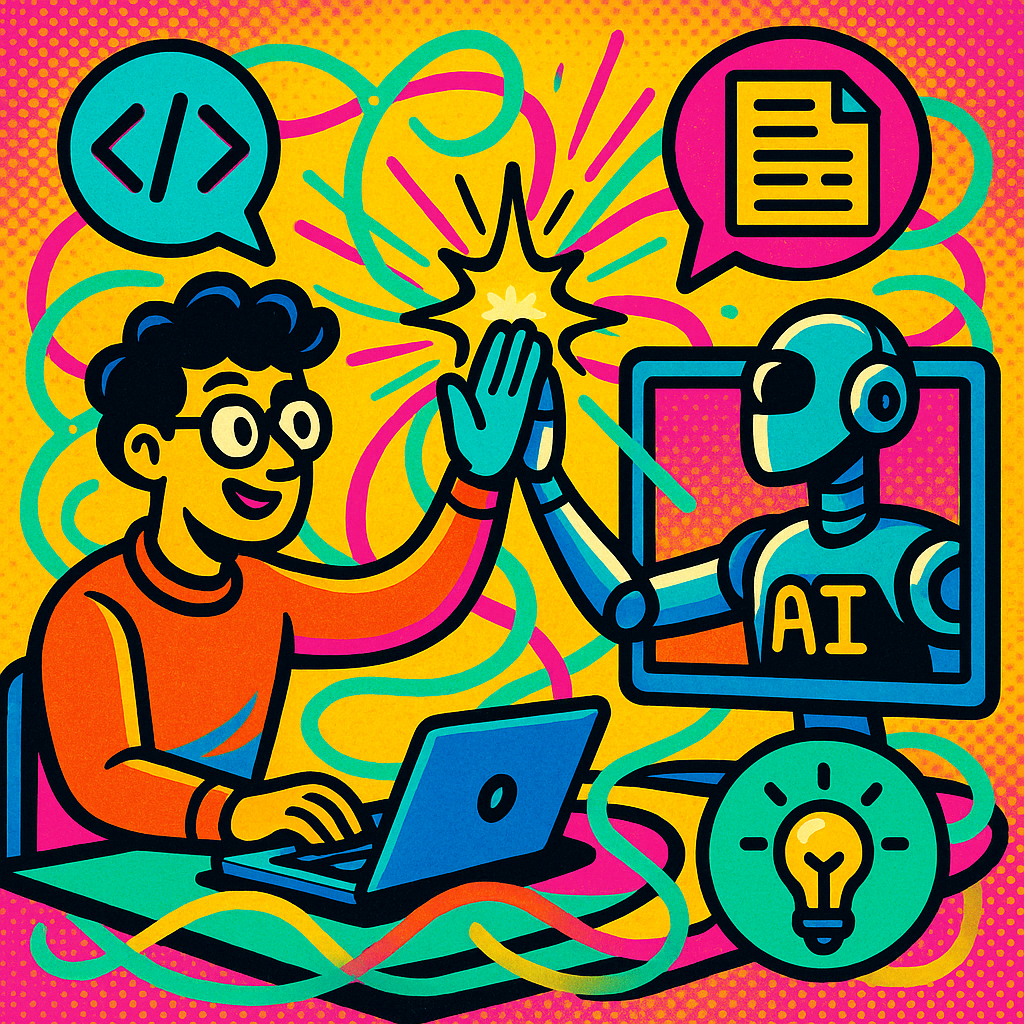 Division of labor diagram showing human responsibilities vs AI capabilities
