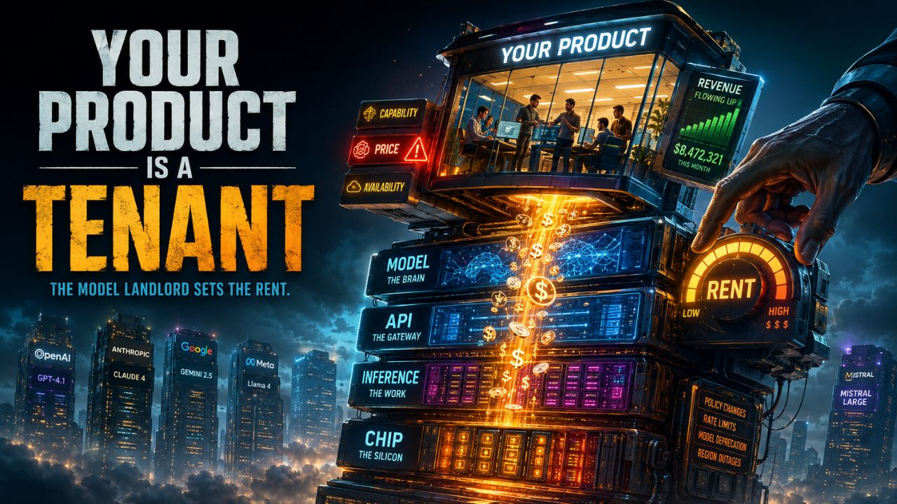 Your Product Is a Tenant on Someone Else's Model. Here Is What That Costs You.