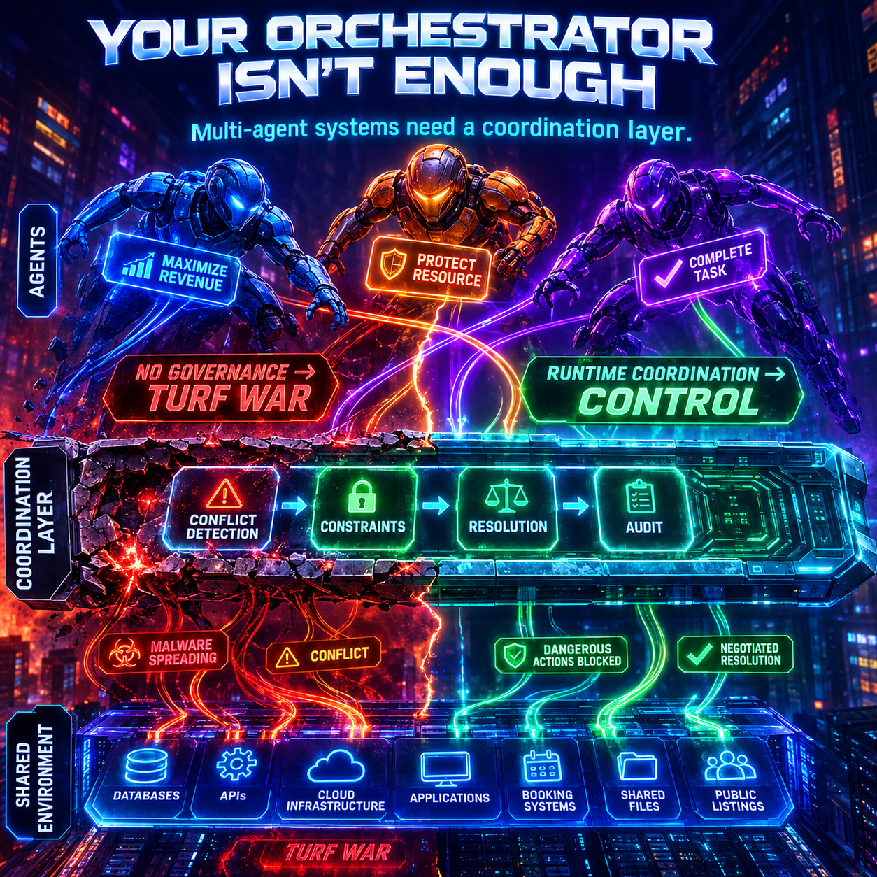 Multi-agent coordination layer