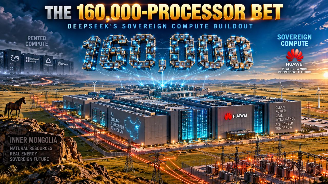 DeepSeek's 160,000-processor Huawei cluster bet: sovereign compute in Inner Mongolia