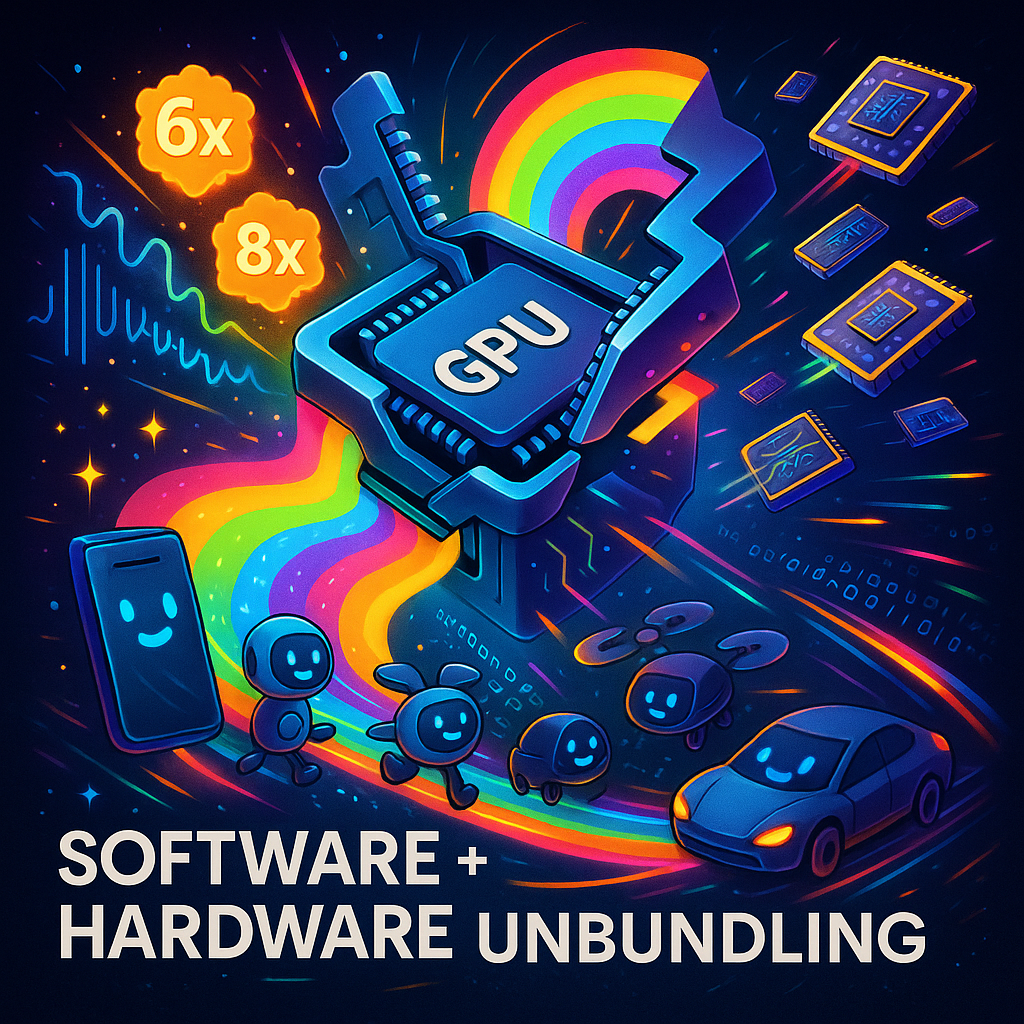 Comparison of AI infrastructure before and after the unbundling