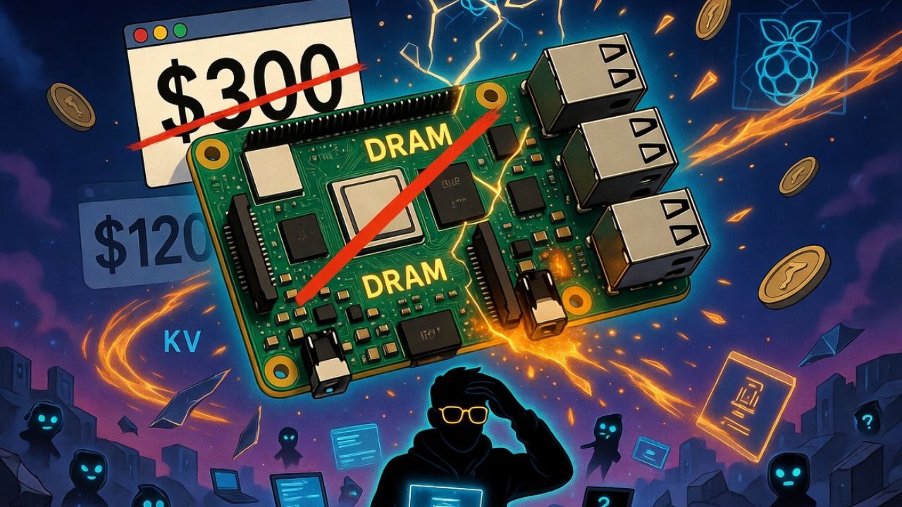 Raspberry Pi 5 with DRAM shortage pricing warning - self-hosted AI economics disruption