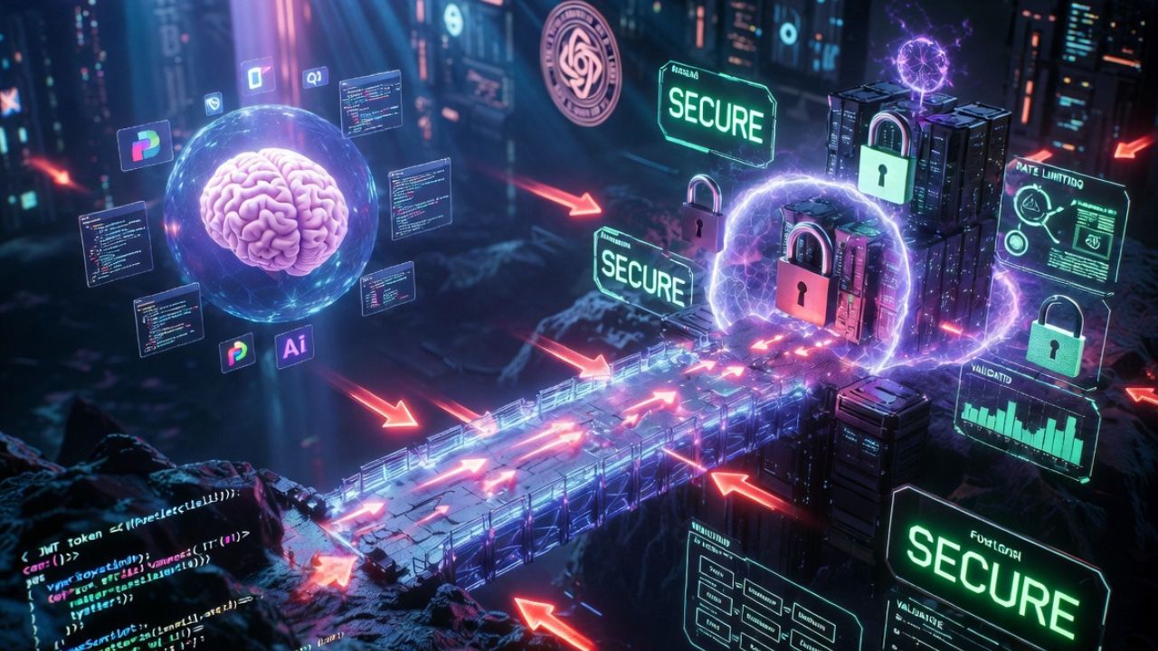 MCP server security architecture diagram showing trust boundaries between client, server, and resources