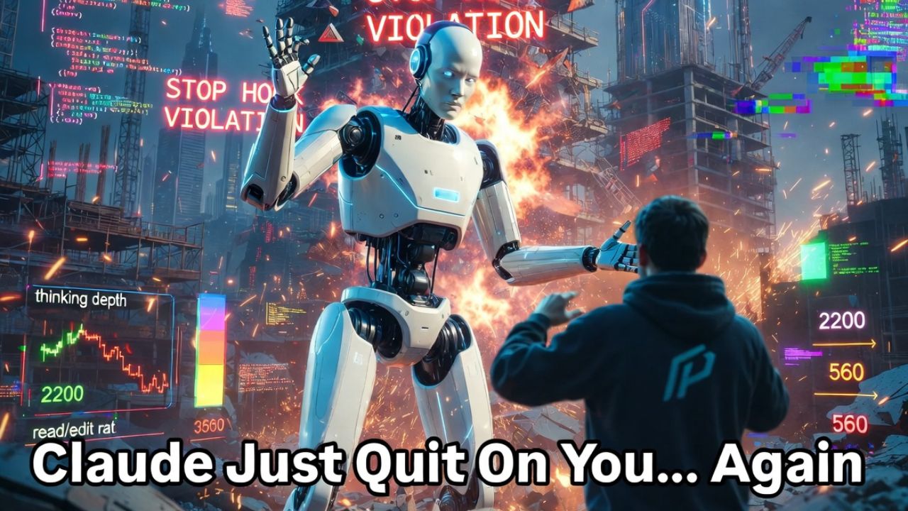 Claude Code performance degradation showing declining metrics