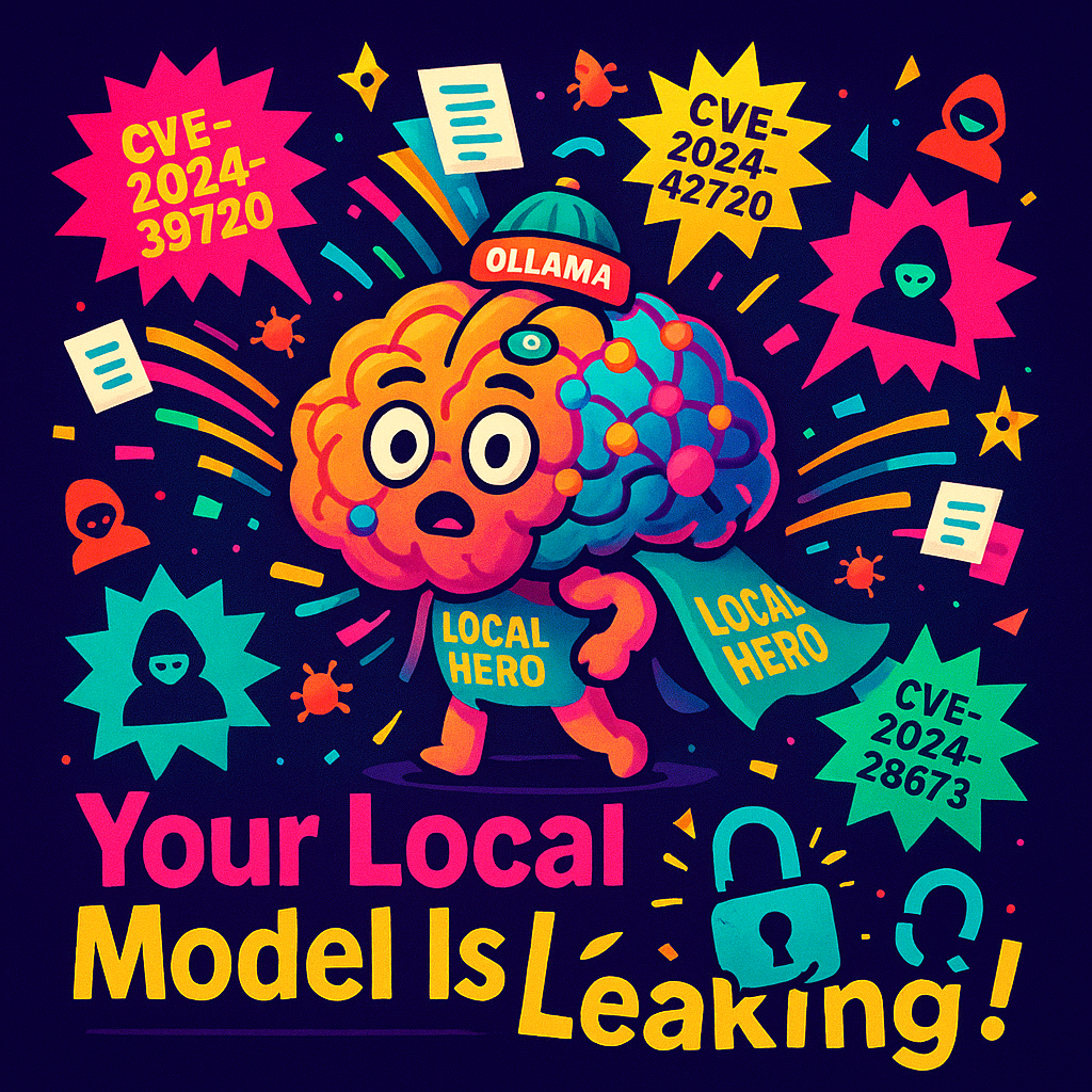 Ollama CVE security vulnerabilities diagram showing attack vectors