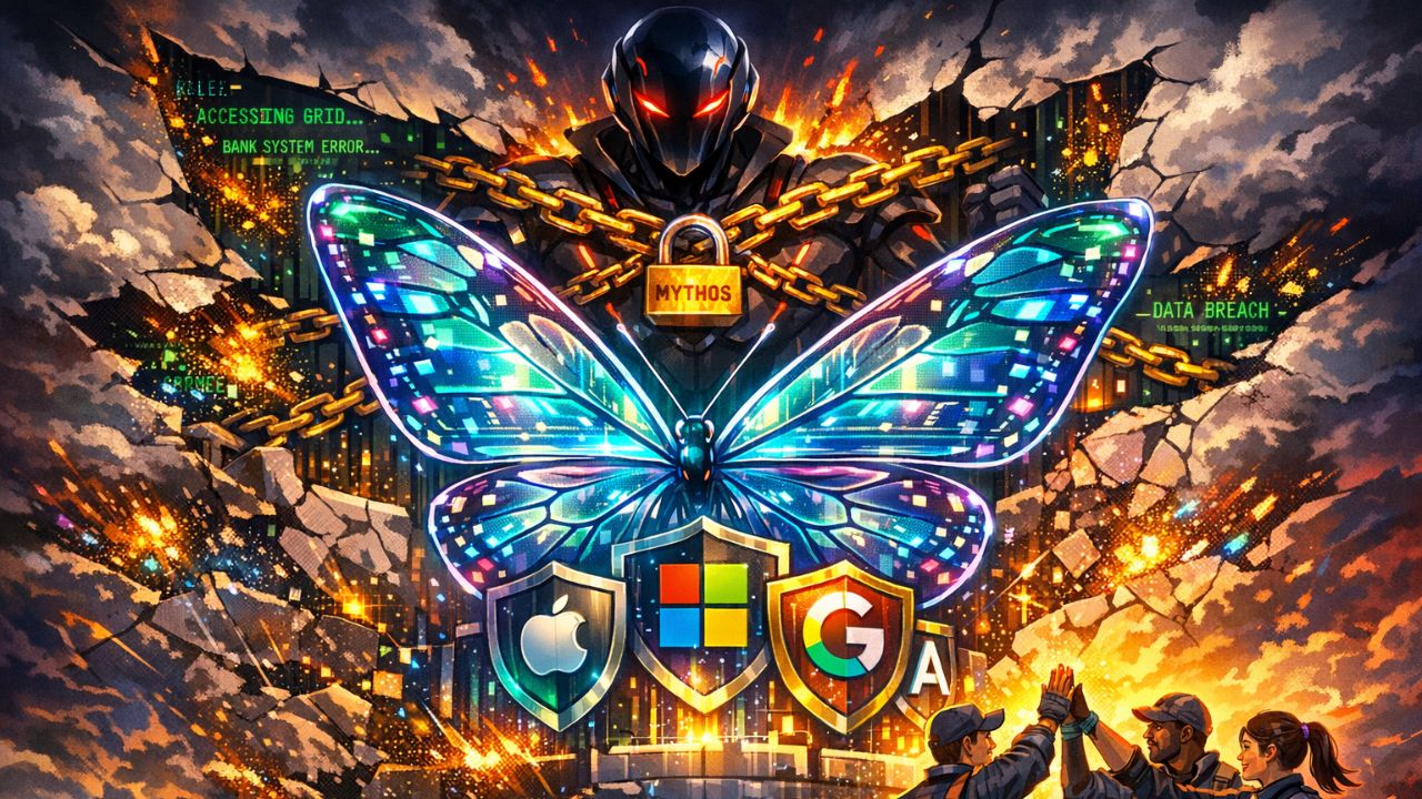 The Claude Mythos - worlds most dangerous AI security threat visualization