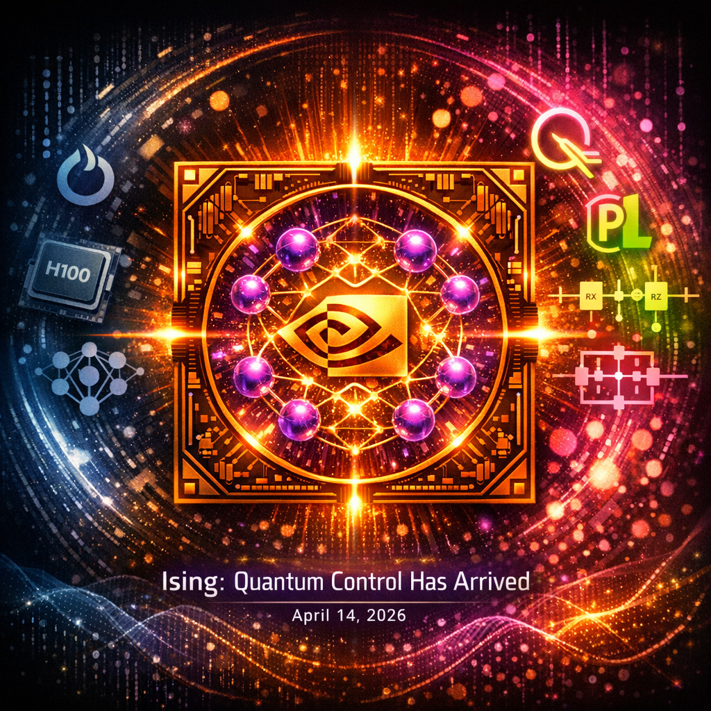 Quantum-classical hybrid infrastructure architecture showing GPU clusters connected to QPU accelerators via orchestration layer