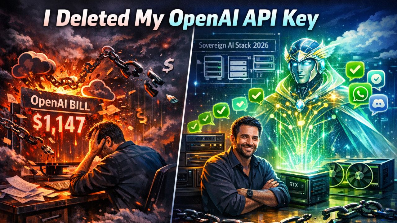 Sovereign AI stack with Ollama Hermes Agent running on local dual GPU setup, showing OpenClaw integration with messaging apps