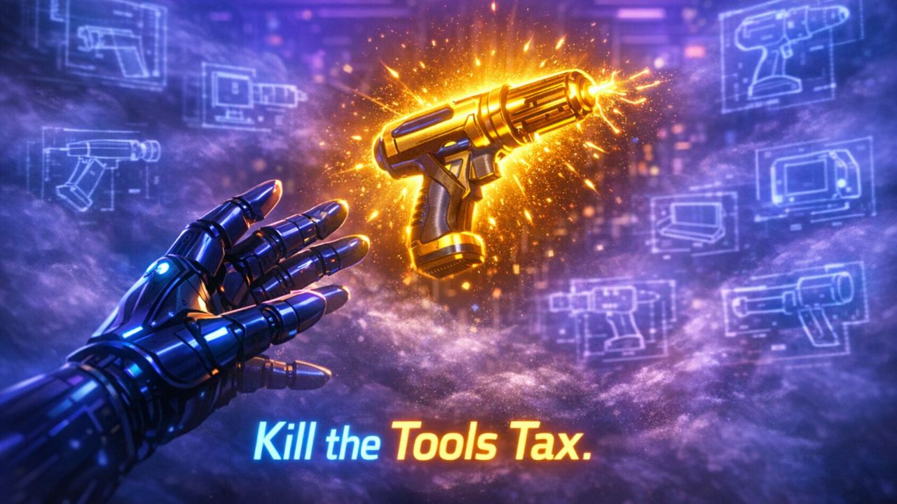 Tool Attention architecture for local agent frameworks showing attention-based routing mechanism, schema caching layer, and lazy loading pipeline for MCP-compatible agents