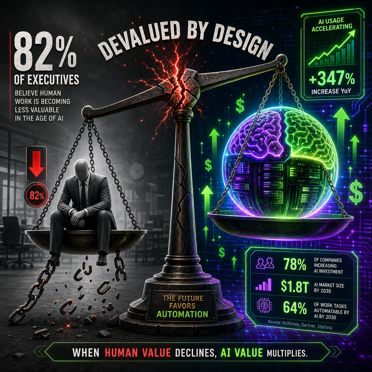 The performative AI trap - executives deploy AI tools, tie metrics to usage, then blame workers for gaming the system